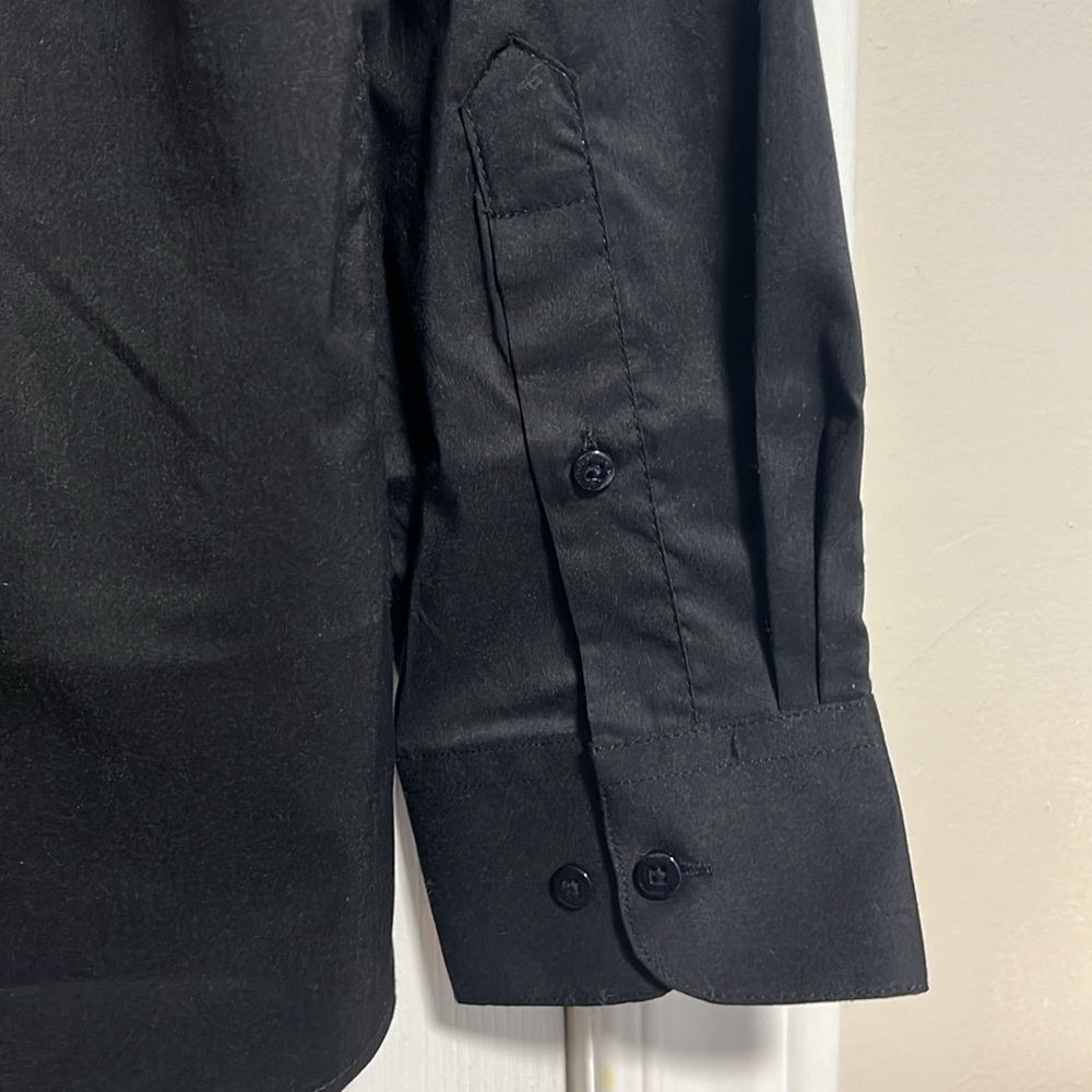 ⭐️ NWT- Polo Assassin black long-sleeve slim-fit stretch button-down shirt- LRG - Picture 9 of 10